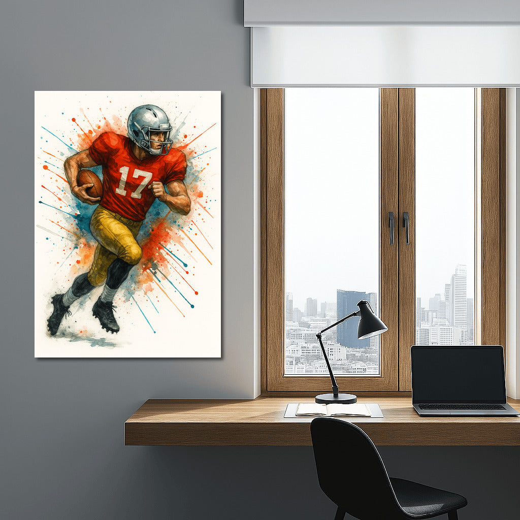 Triumphant Moment: The Energy of American Football