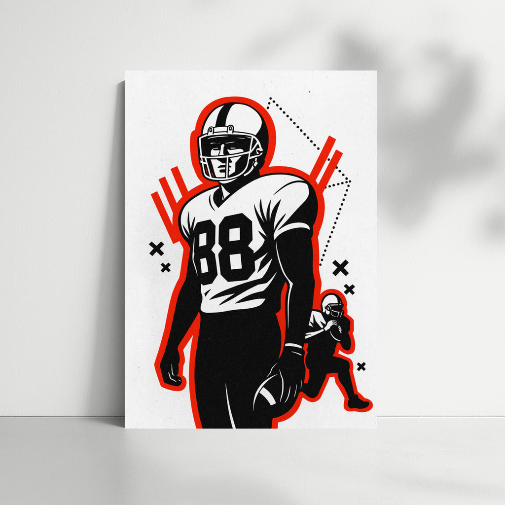 American Football Dynamics: The Energy of Sports on Your Wall