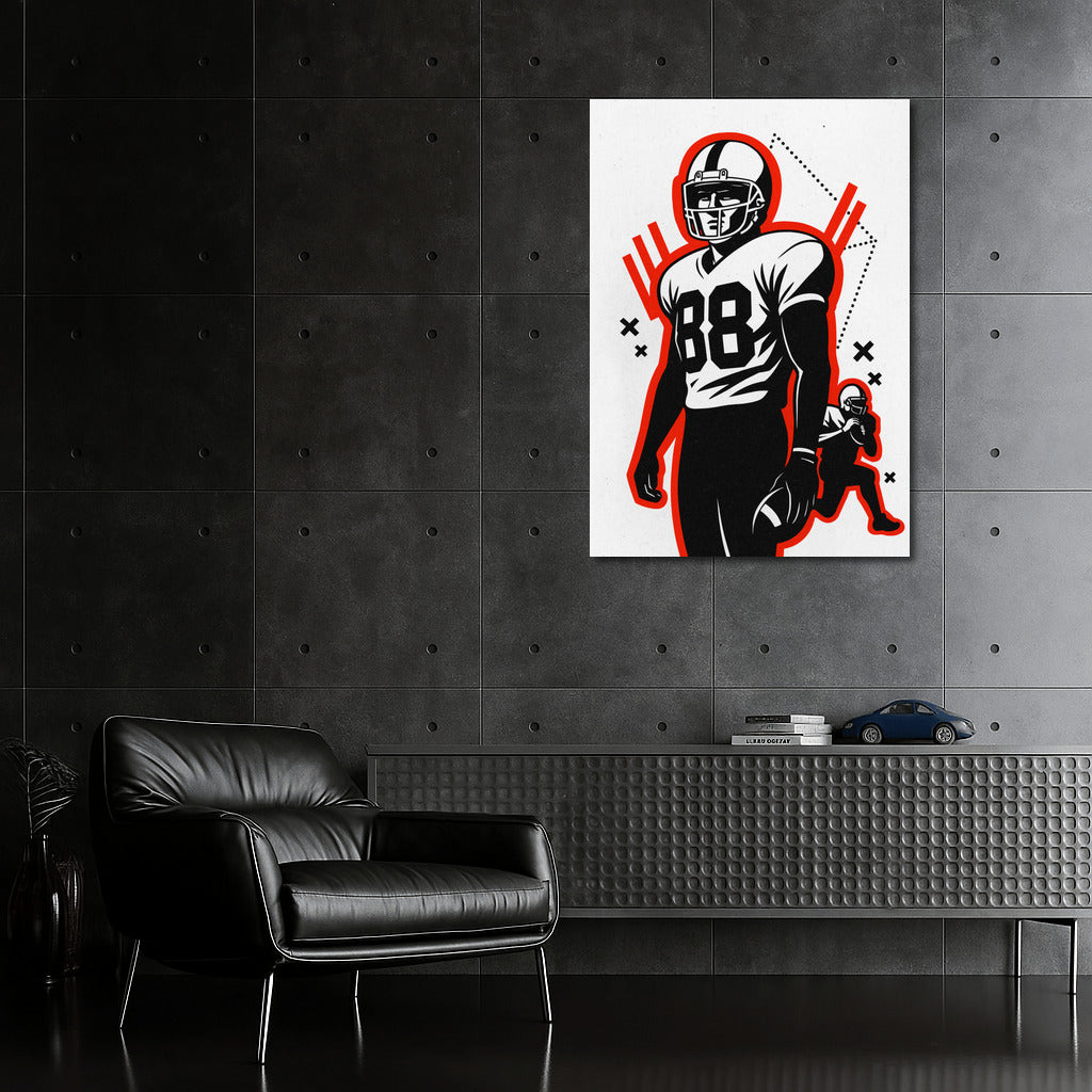 American Football Dynamics: The Energy of Sports on Your Wall