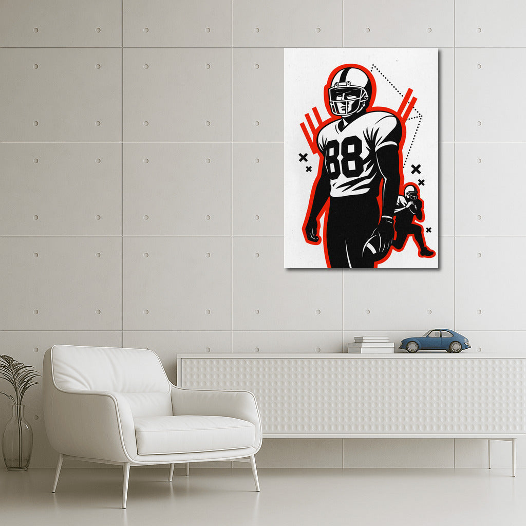 American Football Dynamics: The Energy of Sports on Your Wall