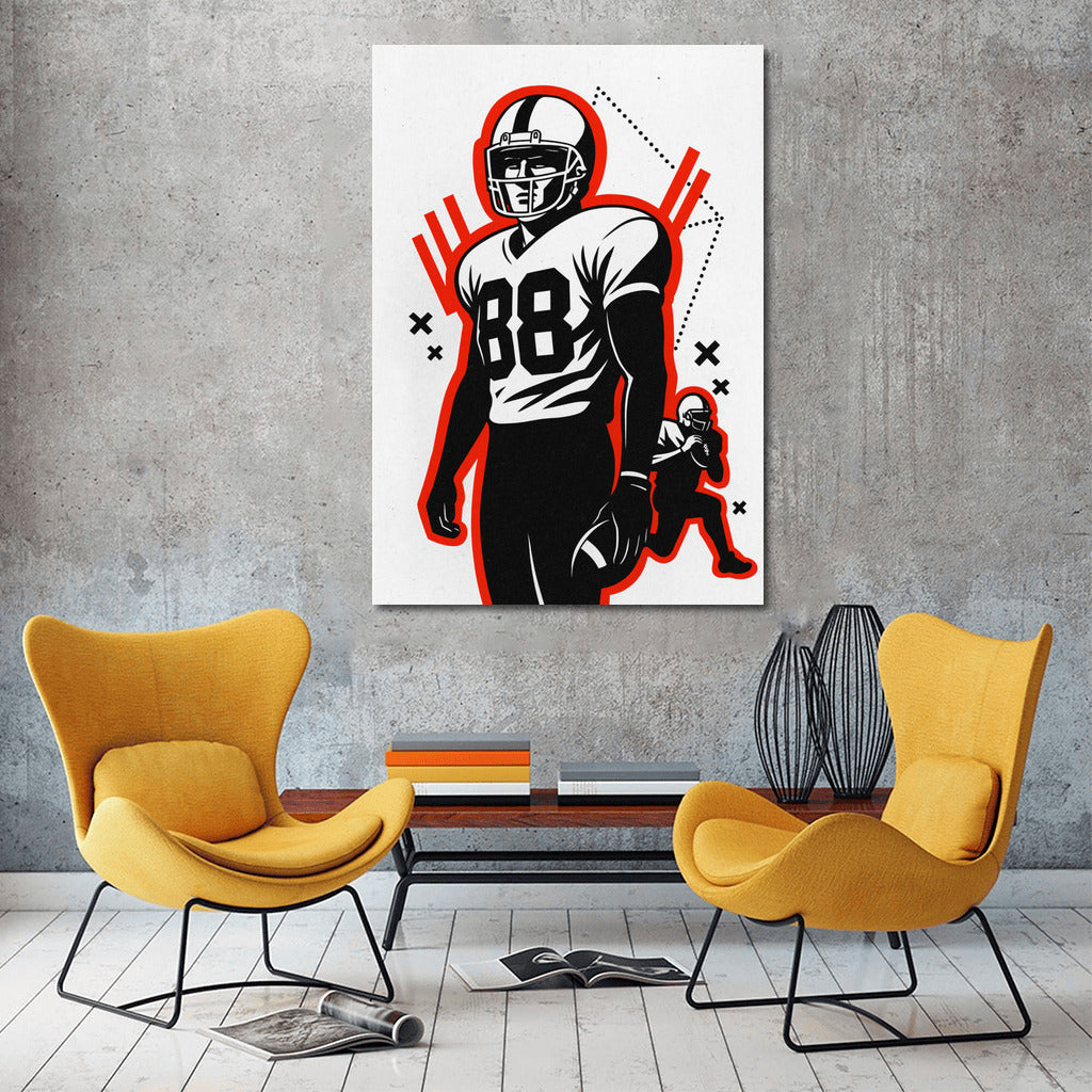 American Football Dynamics: The Energy of Sports on Your Wall