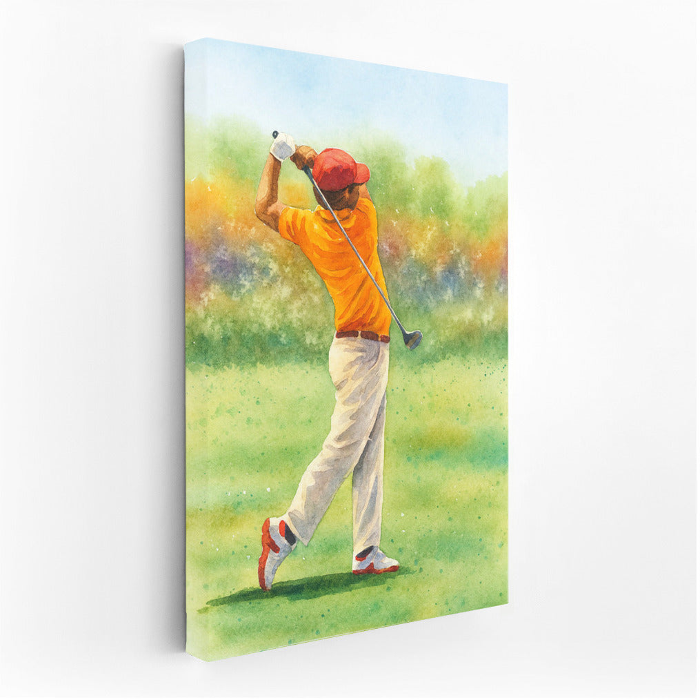 Summer Freshness and Grace of Golf Impact