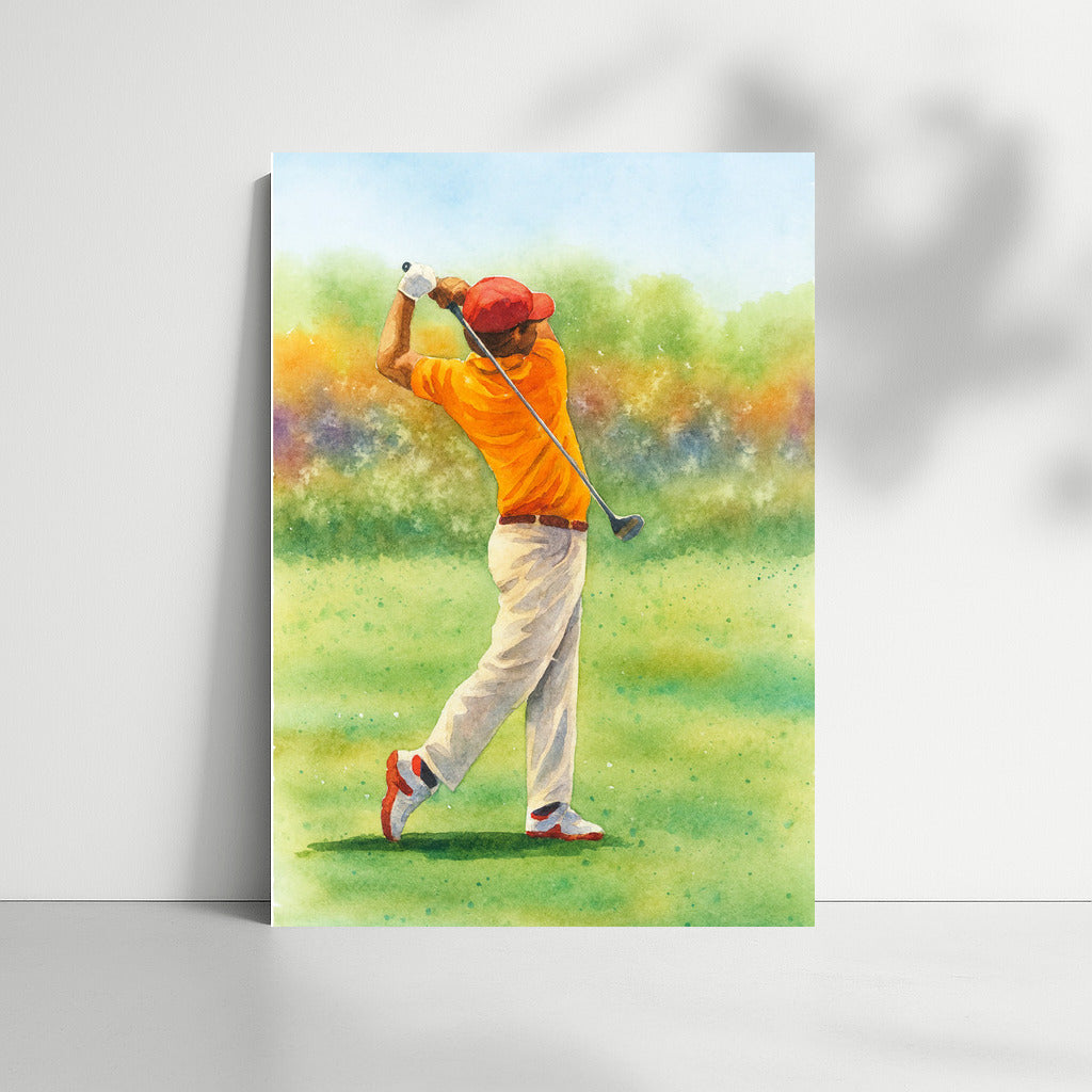 Summer Freshness and Grace of Golf Impact