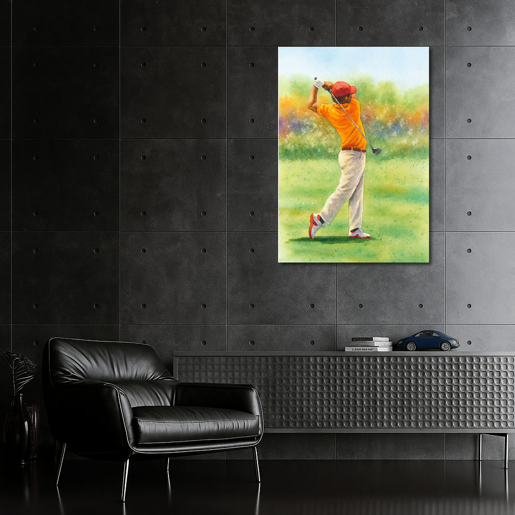 Summer Freshness and Grace of Golf Impact