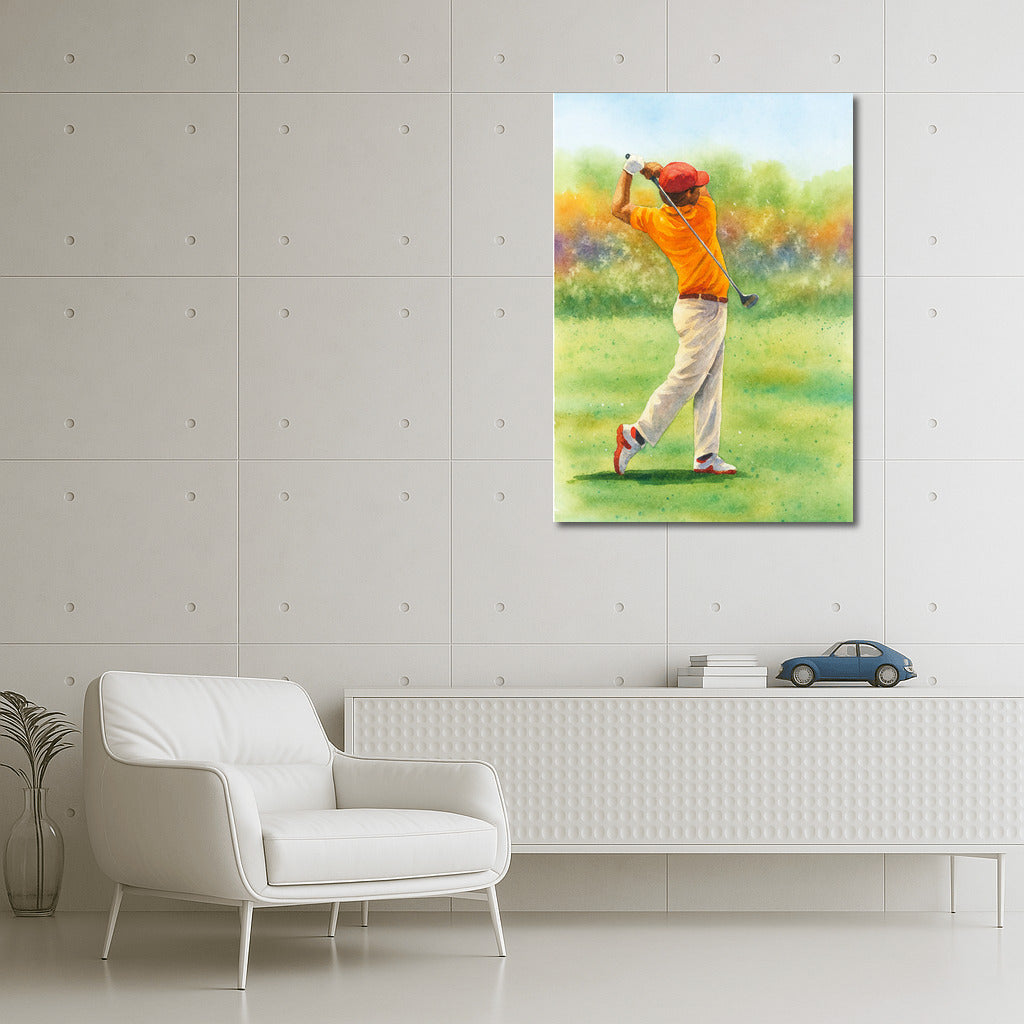 Summer Freshness and Grace of Golf Impact