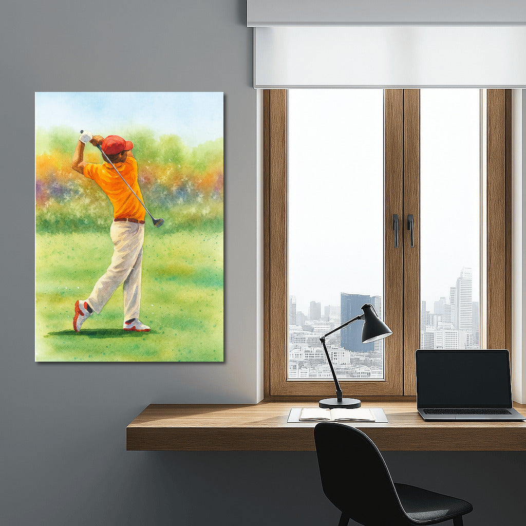 Summer Freshness and Grace of Golf Impact