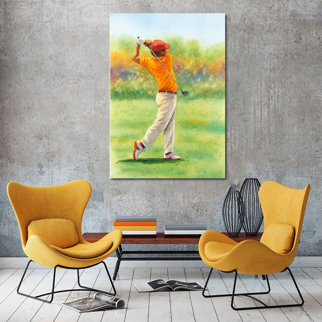Summer Freshness and Grace of Golf Impact