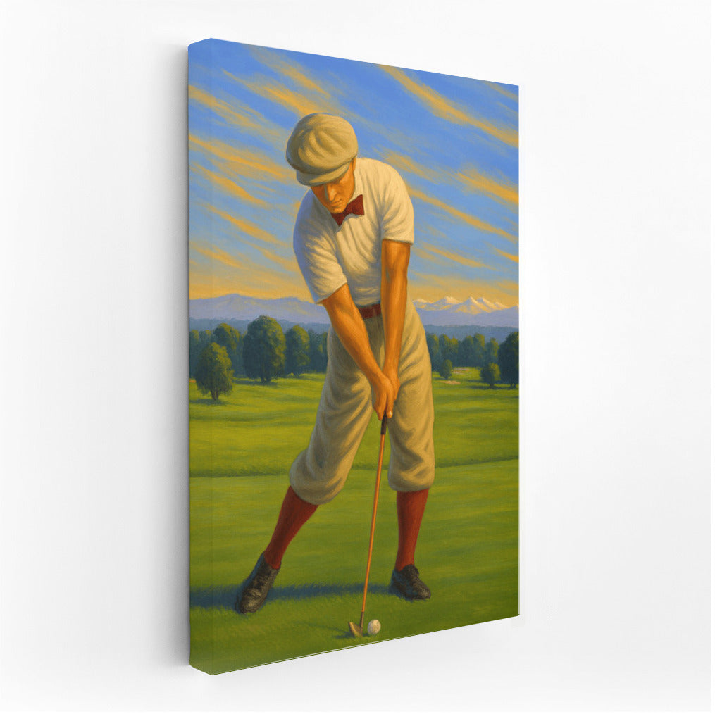 Golf Elegance: Retro Charm of Green Courses