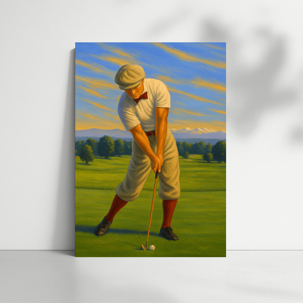 Golf Elegance: Retro Charm of Green Courses