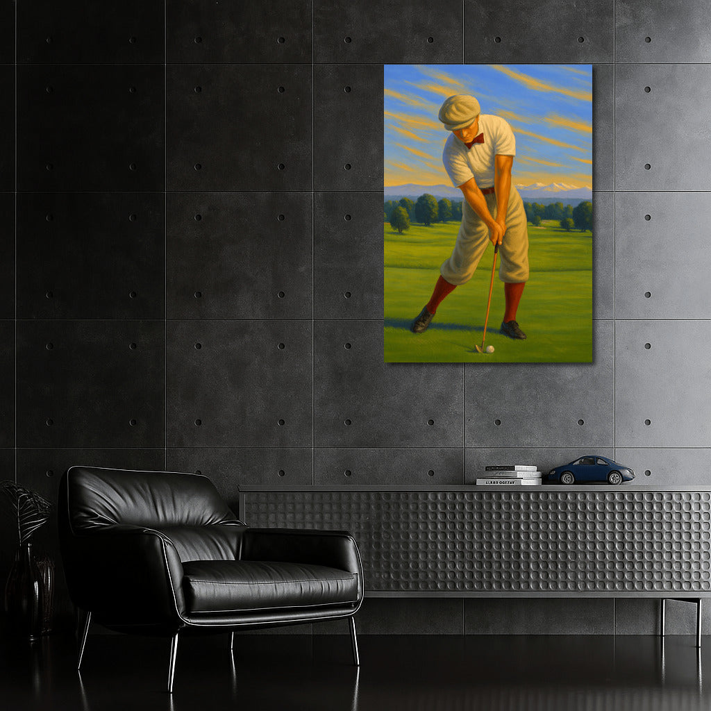 Golf Elegance: Retro Charm of Green Courses
