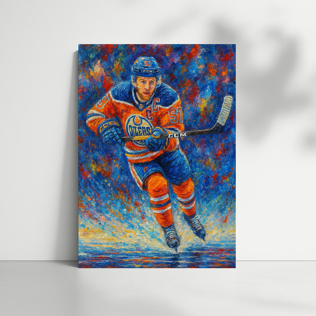 The Dynamics of Hockey: The Energy of Sports in Painterly Brushstrokes