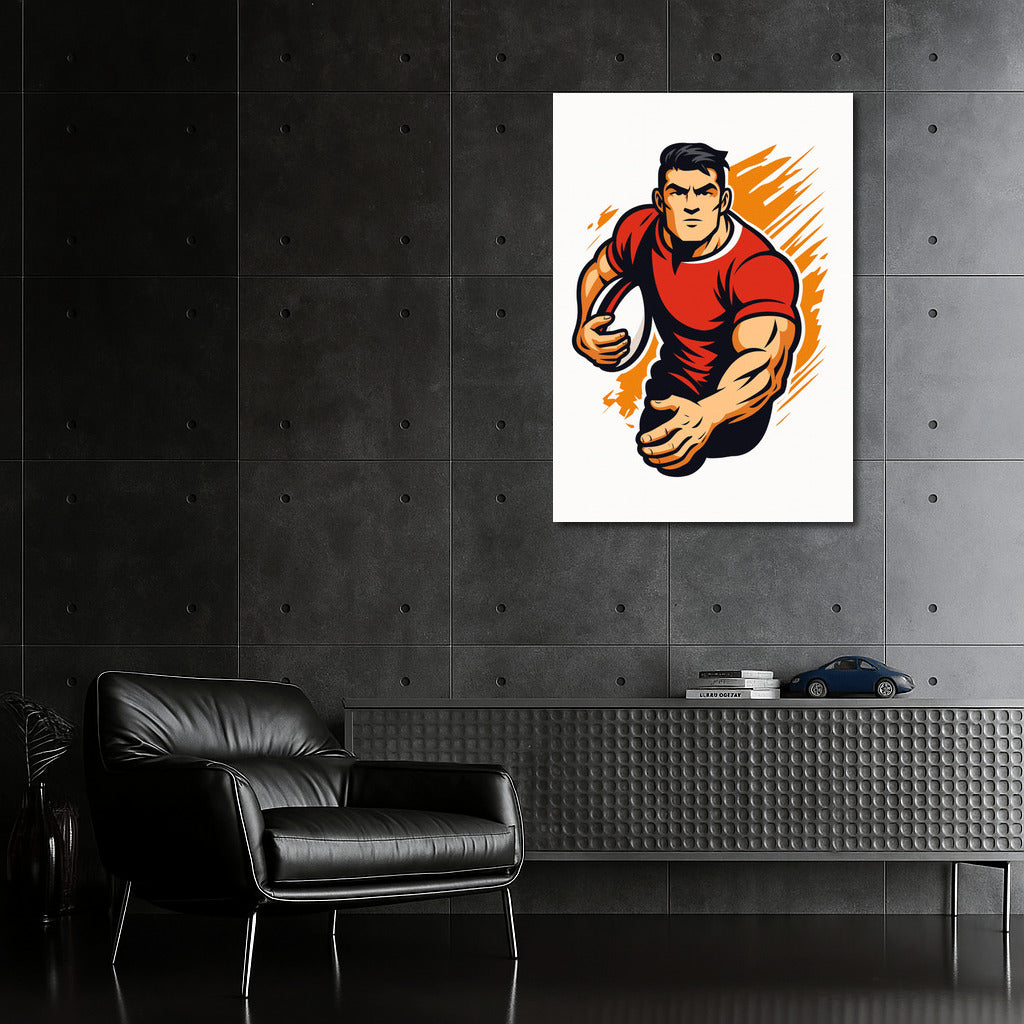 The Power and Dynamics of Rugby: Sporting Spirit on Canvas