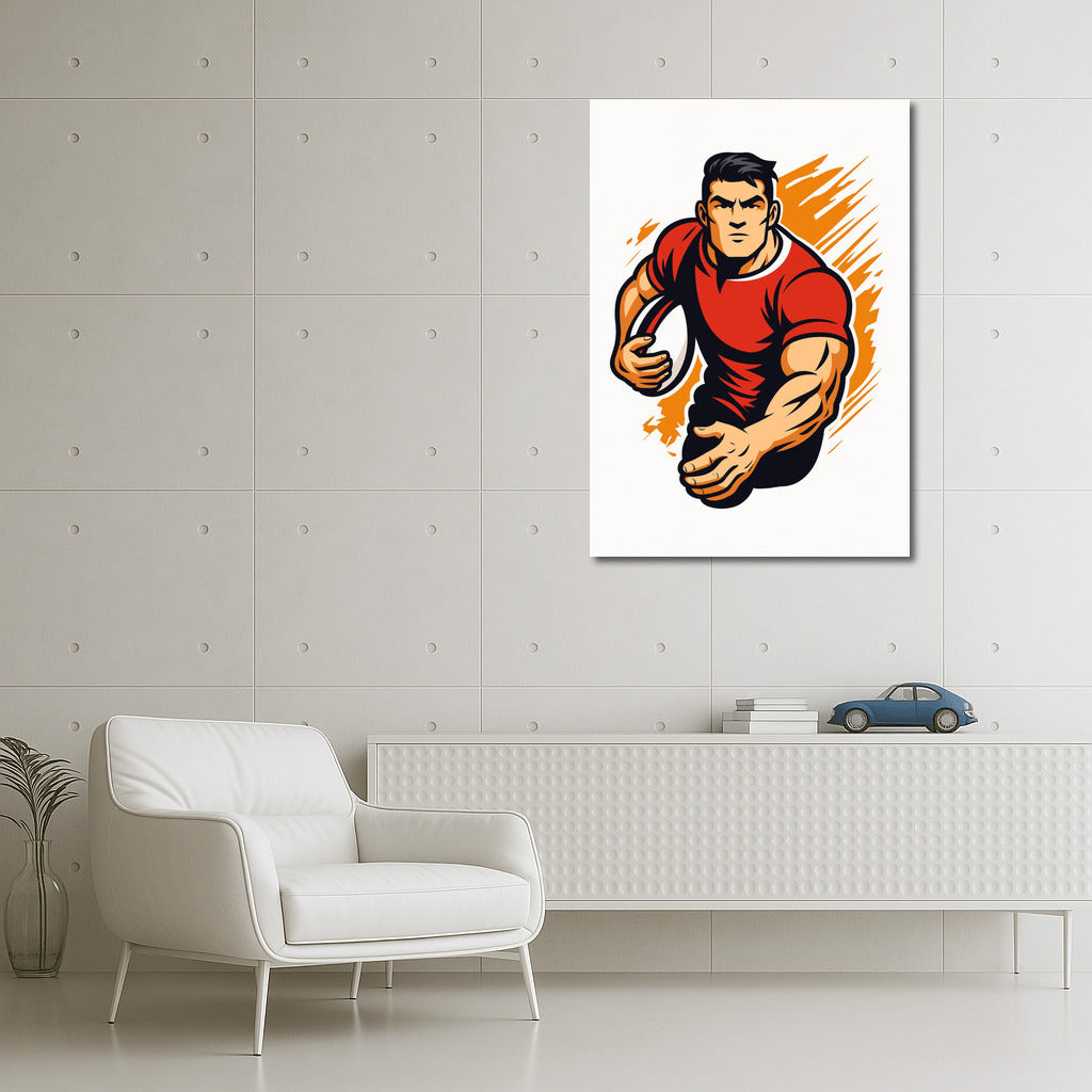 The Power and Dynamics of Rugby: Sporting Spirit on Canvas