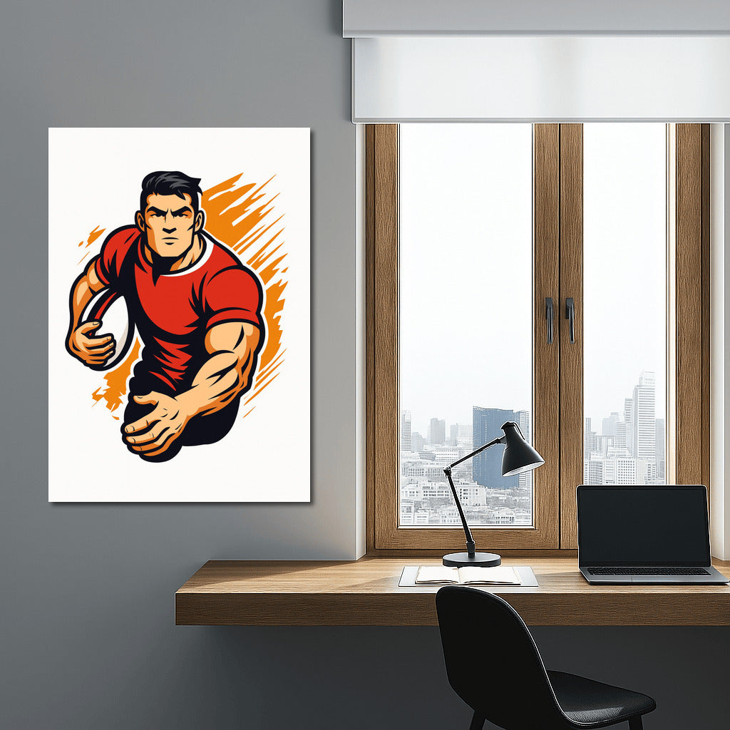 The Power and Dynamics of Rugby: Sporting Spirit on Canvas