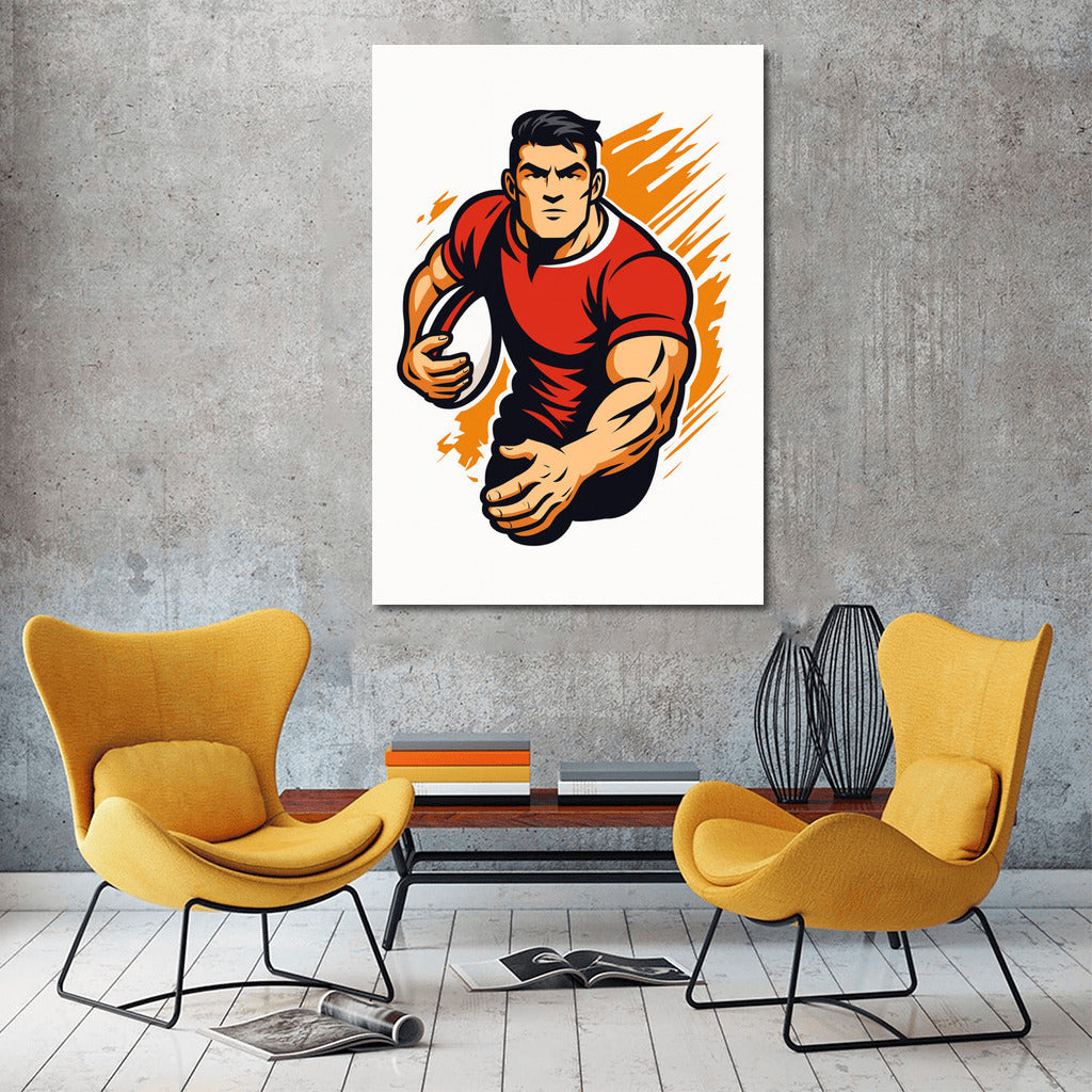 The Power and Dynamics of Rugby: Sporting Spirit on Canvas