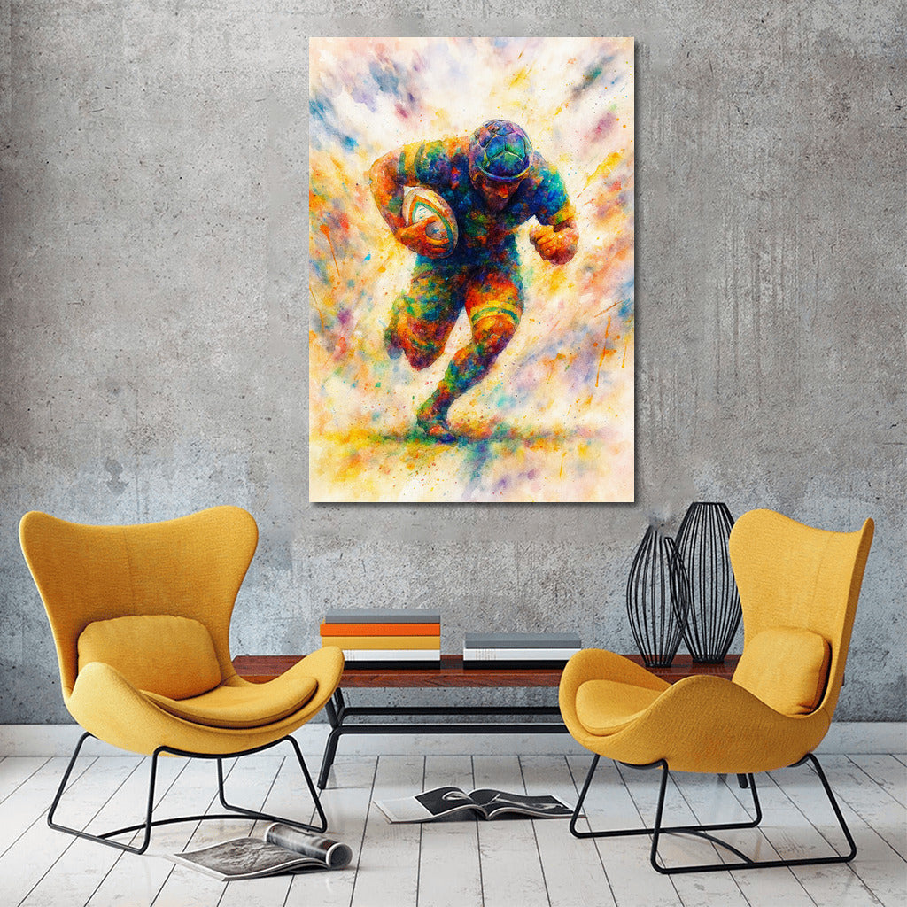 Dynamics of Rugby: The Whirlwind of Sport on Your Wall