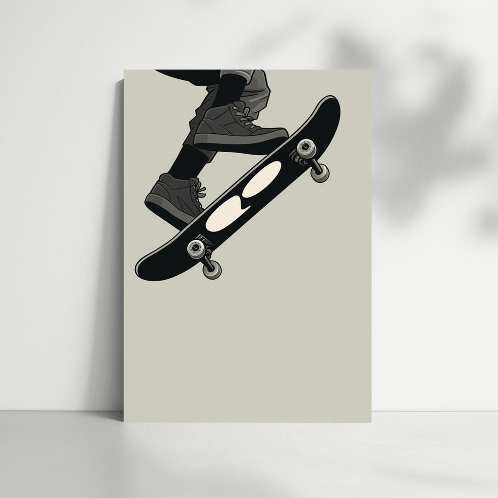 Freedom in Flight: Exciting Skateboard Trick