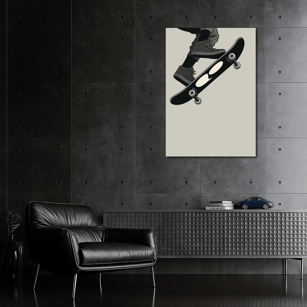 Freedom in Flight: Exciting Skateboard Trick