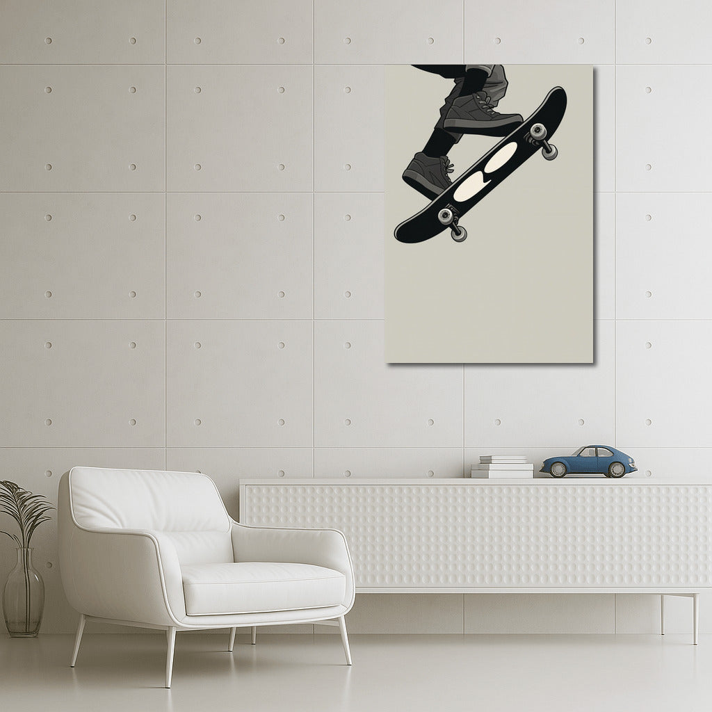 Freedom in Flight: Exciting Skateboard Trick