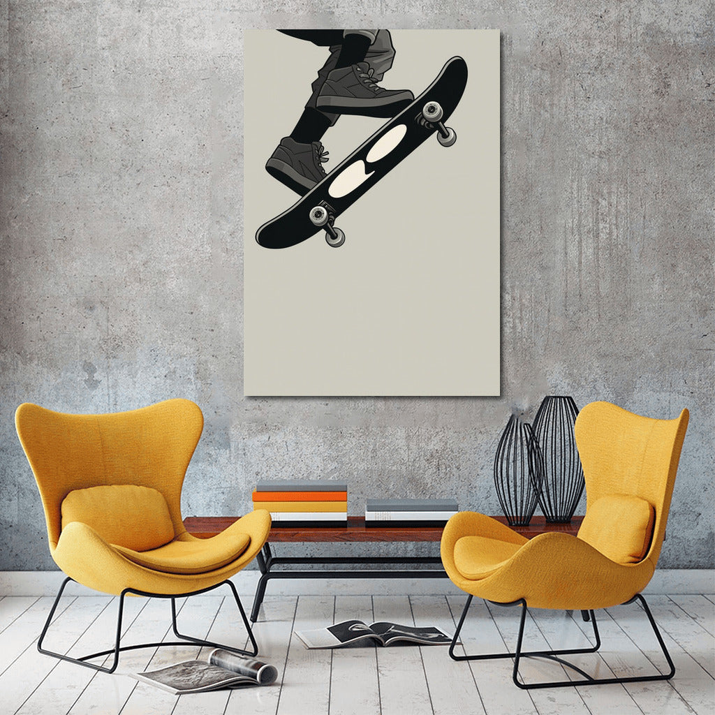 Freedom in Flight: Exciting Skateboard Trick