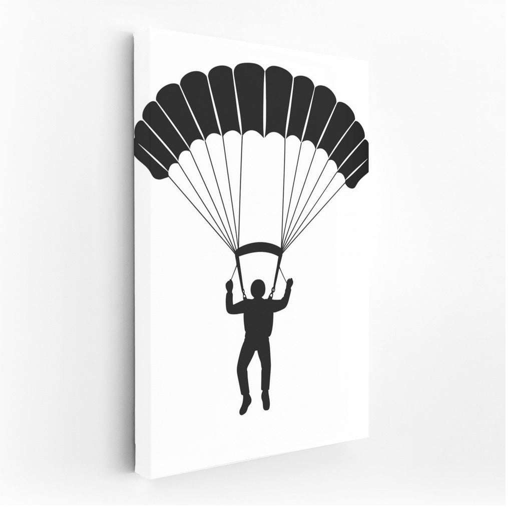 Freedom in the Sky: Skydiver Silhouette