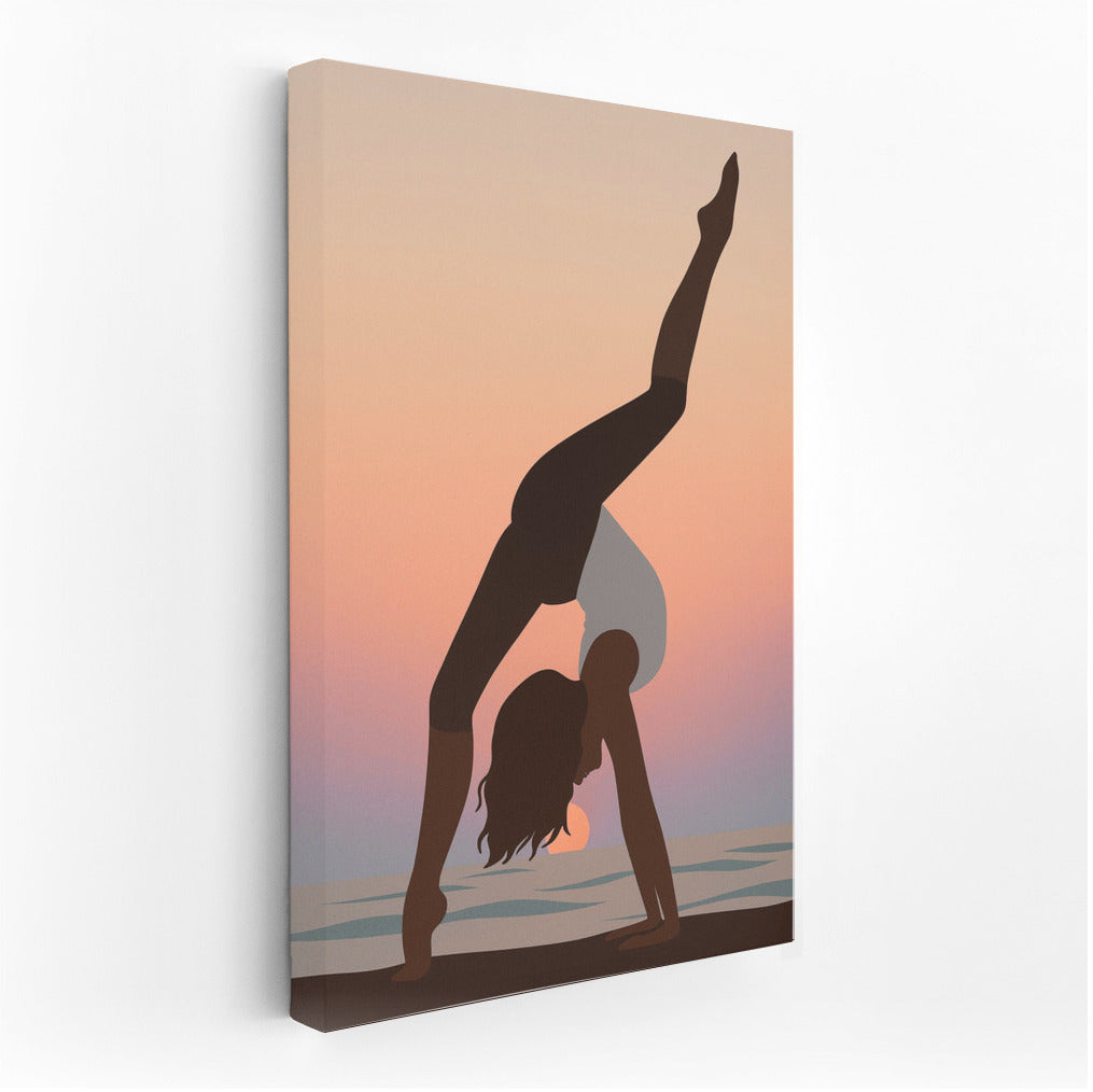 Harmony of Sport: Sunset Stretching Dance