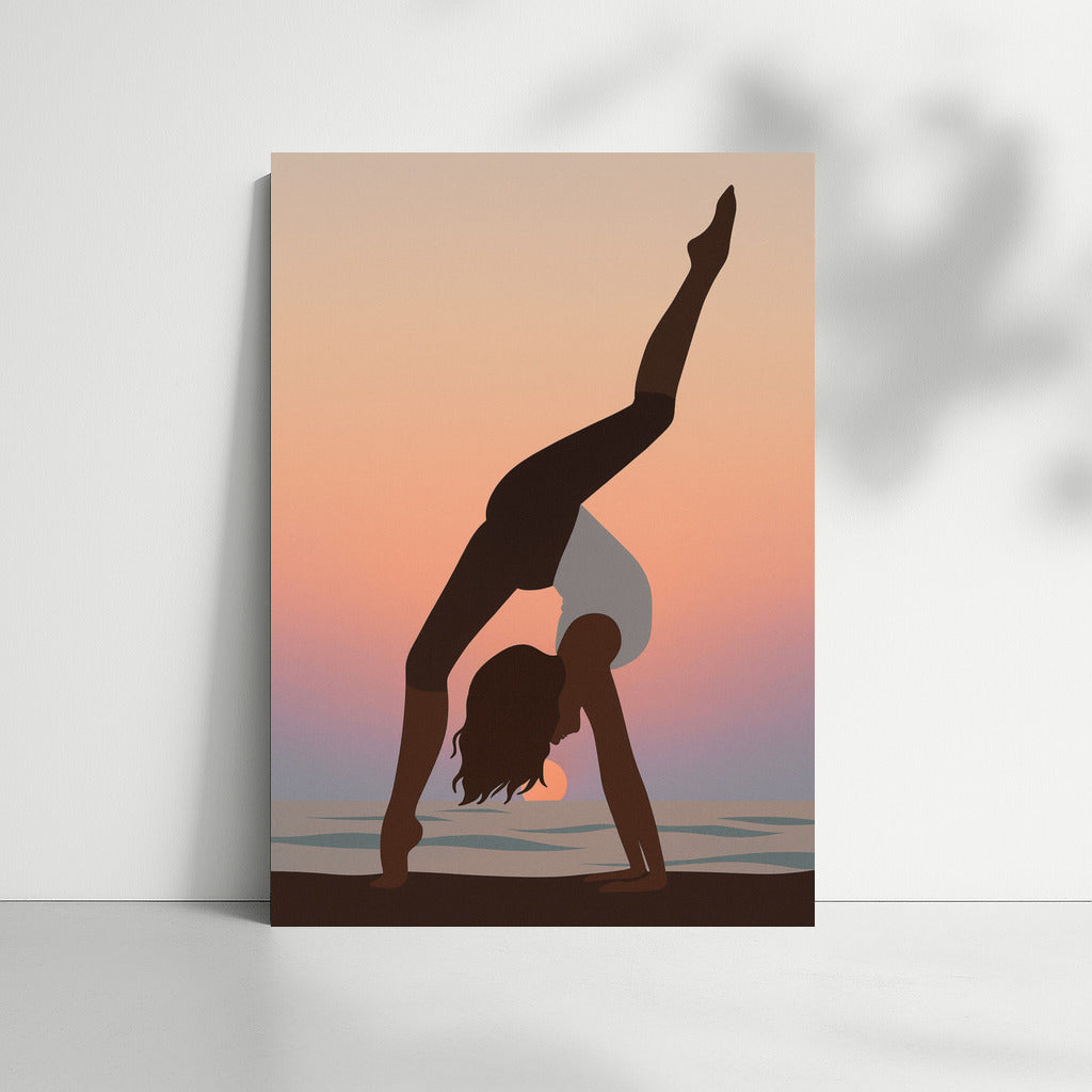 Harmony of Sport: Sunset Stretching Dance