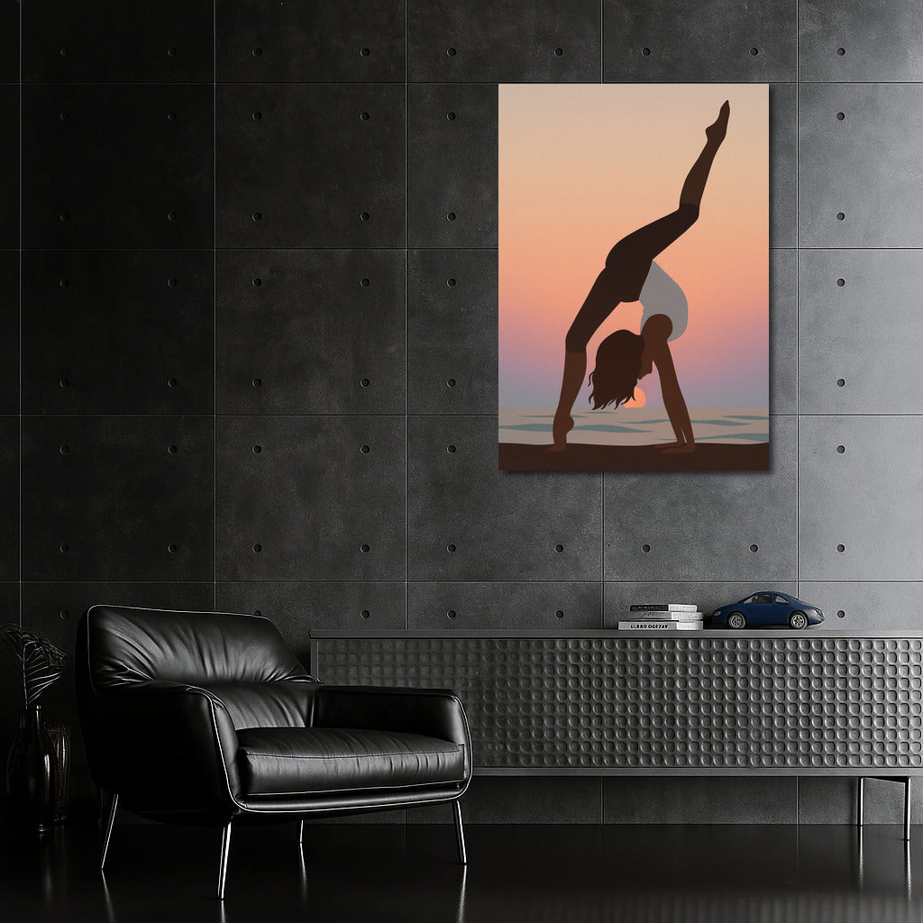 Harmony of Sport: Sunset Stretching Dance