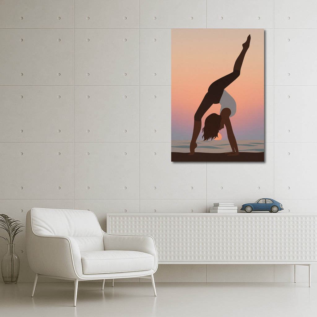 Harmony of Sport: Sunset Stretching Dance