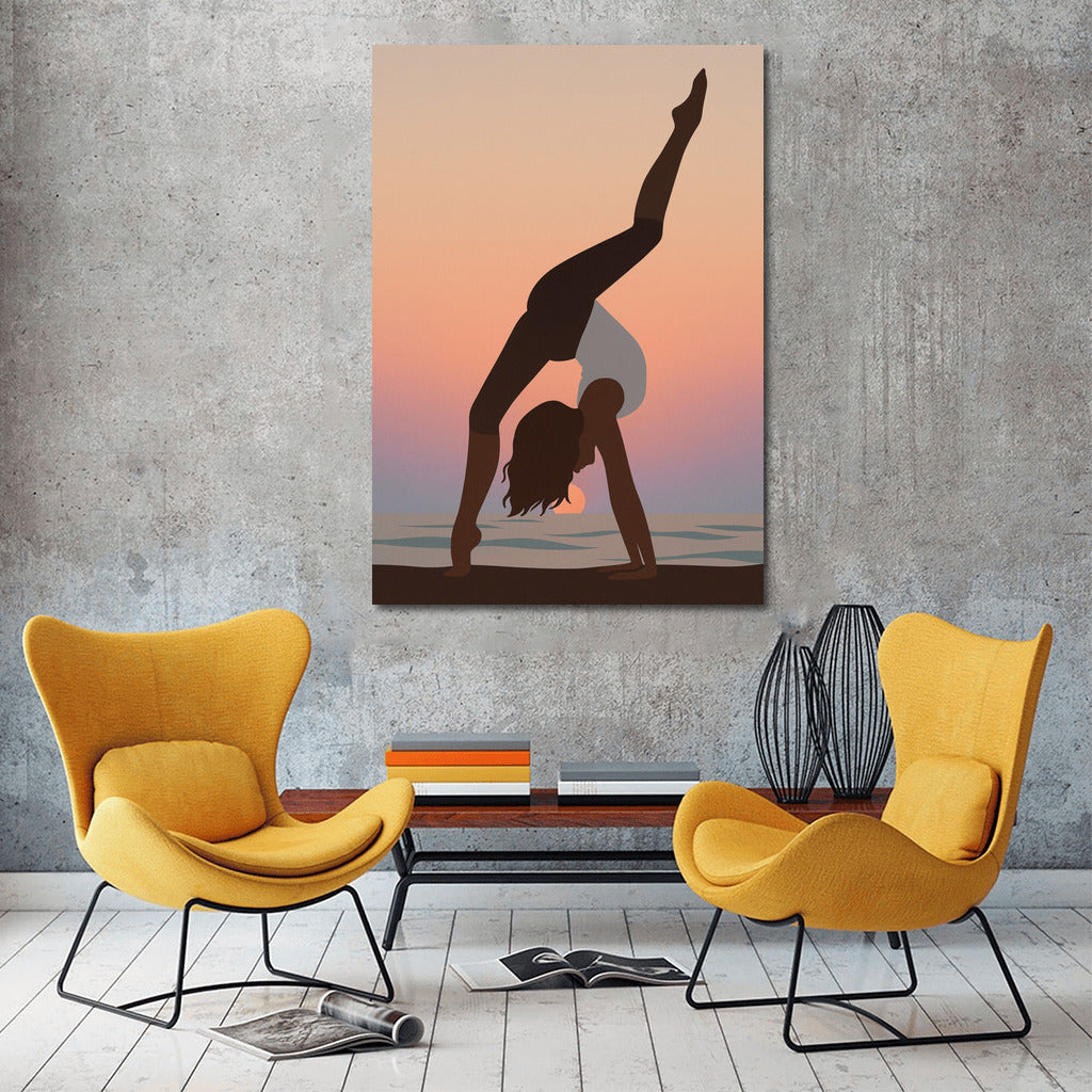 Harmony of Sport: Sunset Stretching Dance