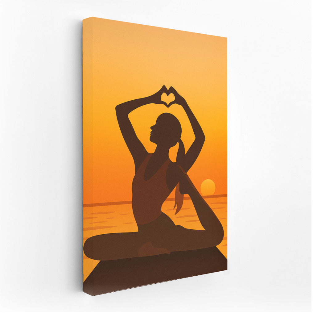 Sunset Stretching: Harmony of Sport and Nature