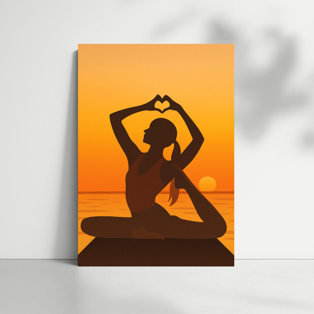 Sunset Stretching: Harmony of Sport and Nature