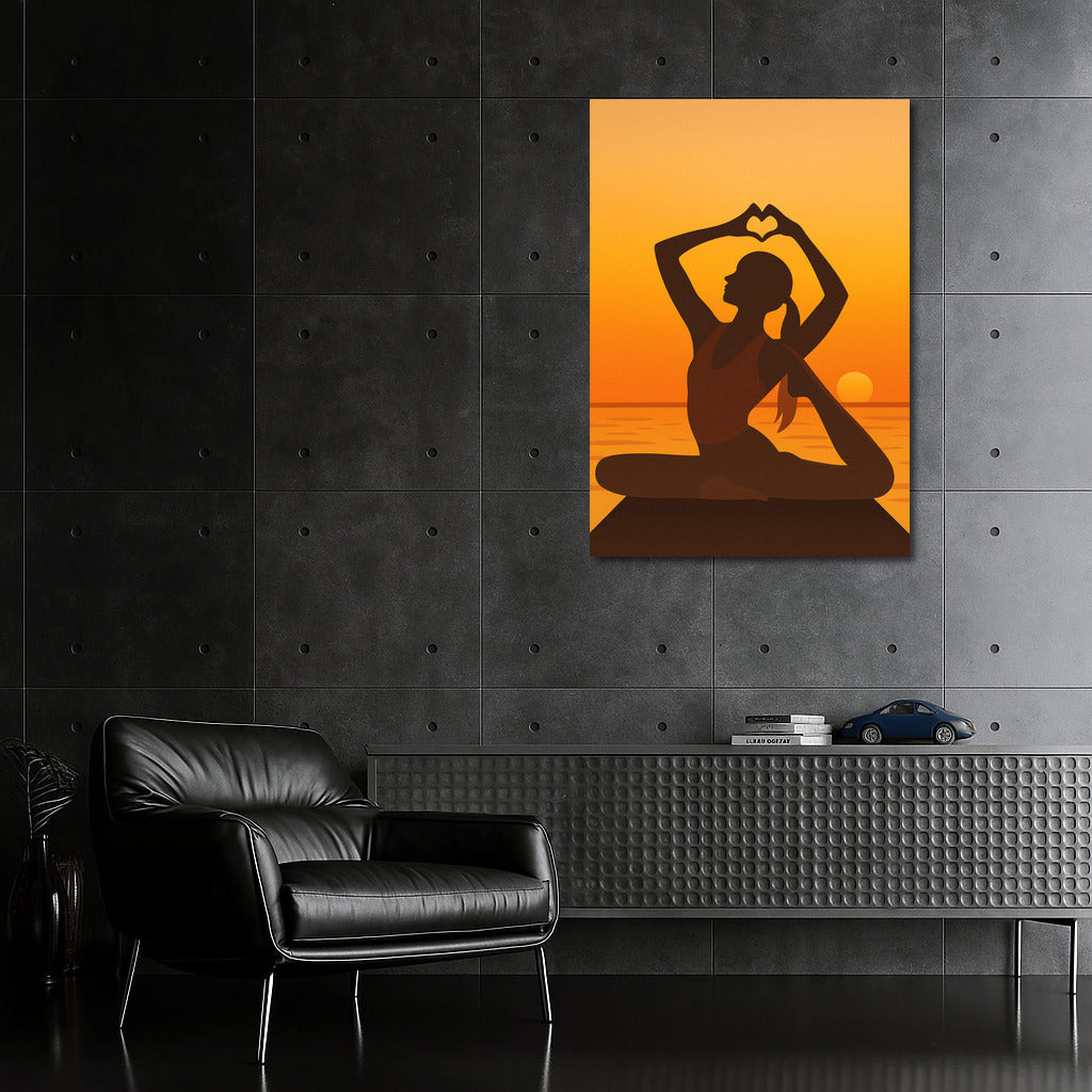 Sunset Stretching: Harmony of Sport and Nature