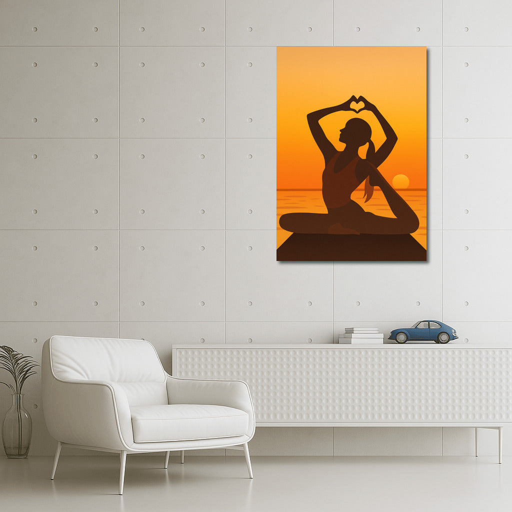 Sunset Stretching: Harmony of Sport and Nature