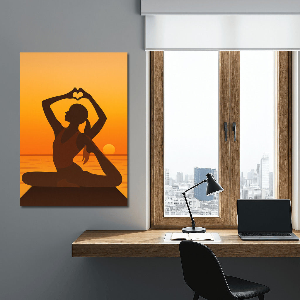 Sunset Stretching: Harmony of Sport and Nature