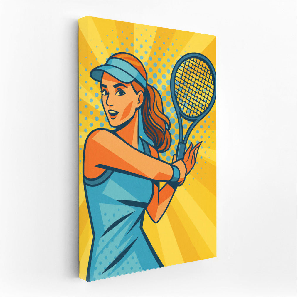 Pop Art Tennis Player: The Passion of Sports on Your Walls