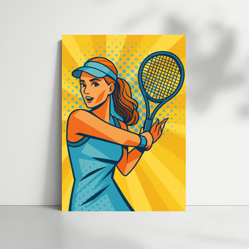 Pop Art Tennis Player: The Passion of Sports on Your Walls