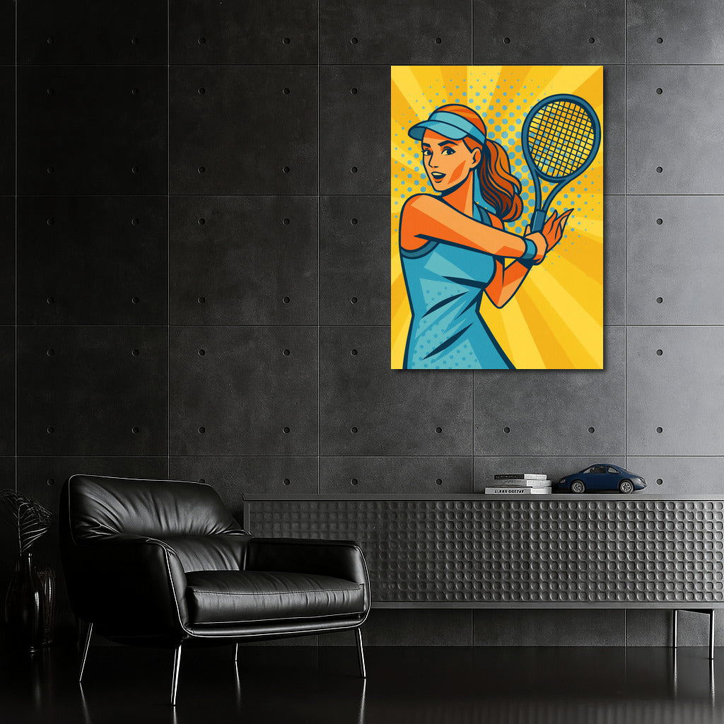 Pop Art Tennis Player: The Passion of Sports on Your Walls