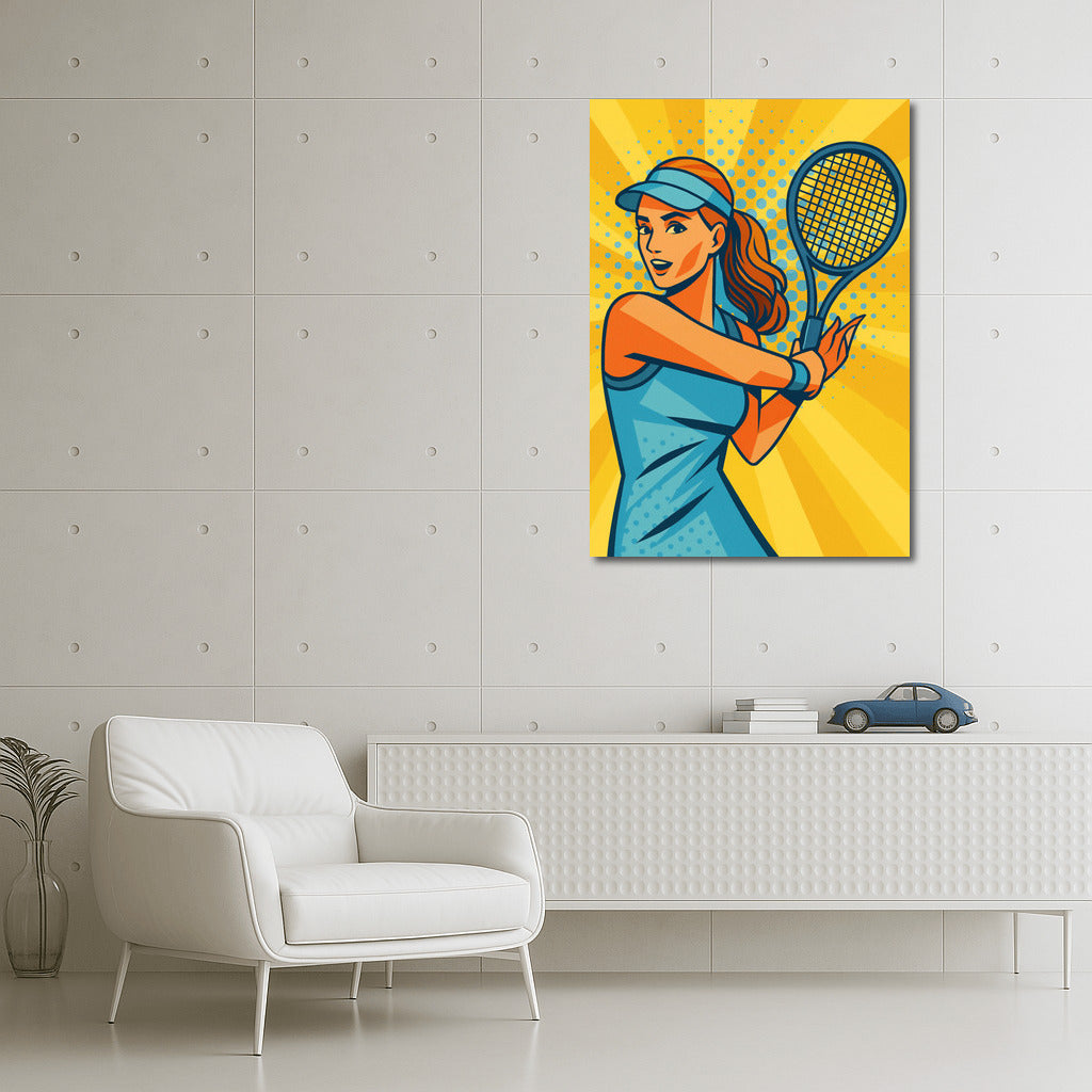 Pop Art Tennis Player: The Passion of Sports on Your Walls