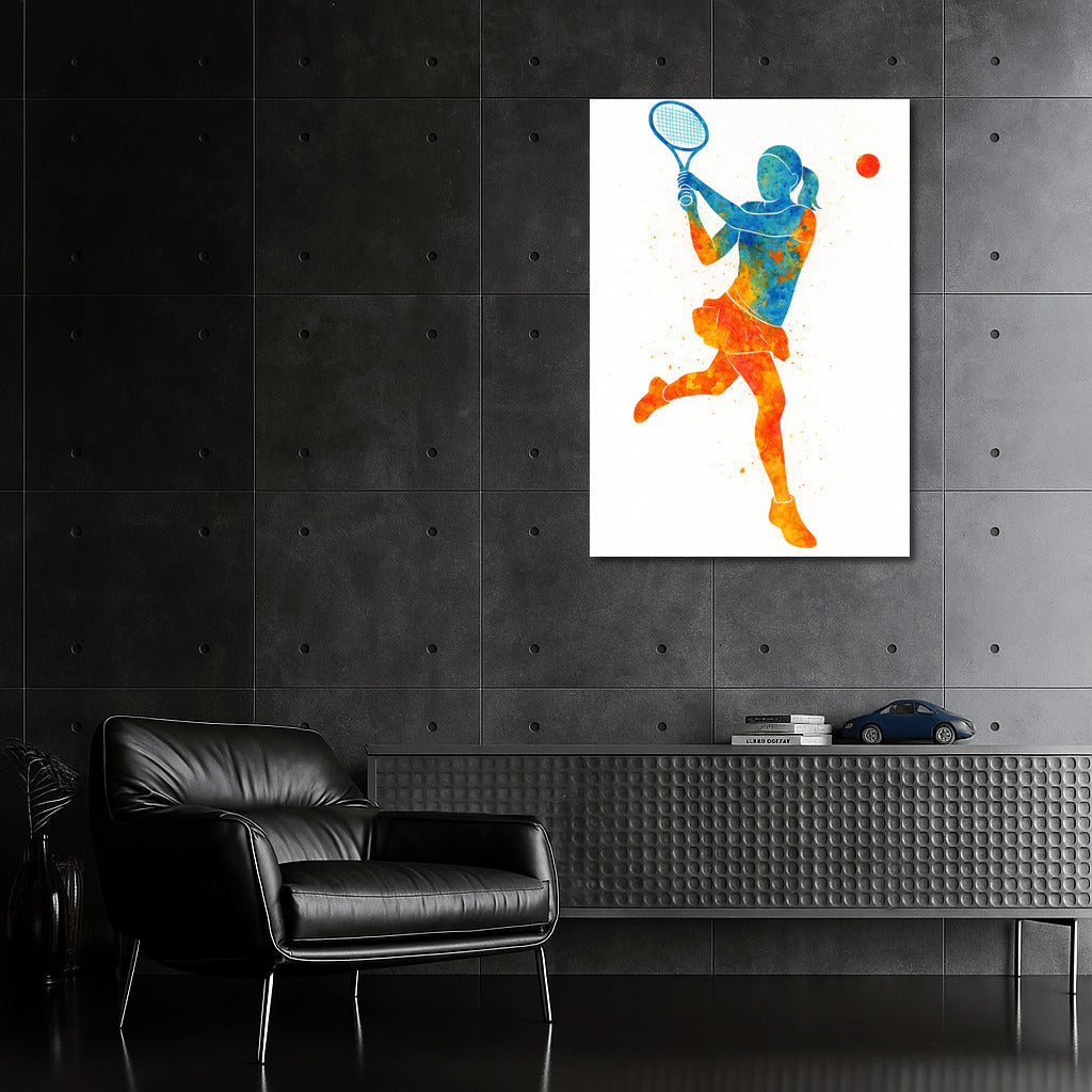 Tennis's Blast: Dynamics of Sport on Canvas