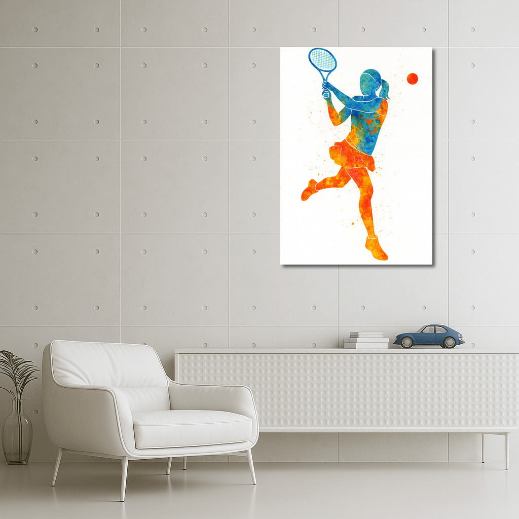 Tennis's Blast: Dynamics of Sport on Canvas