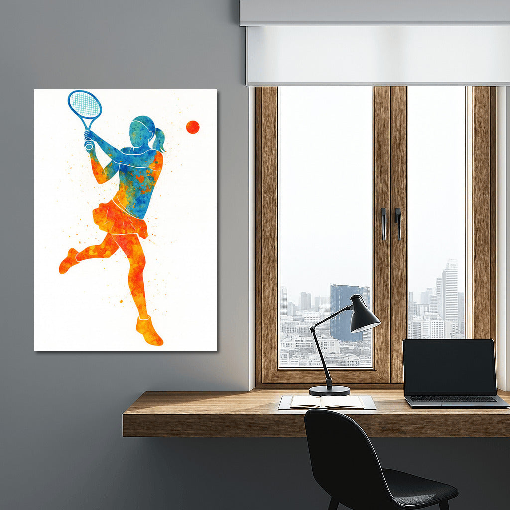 Tennis's Blast: Dynamics of Sport on Canvas