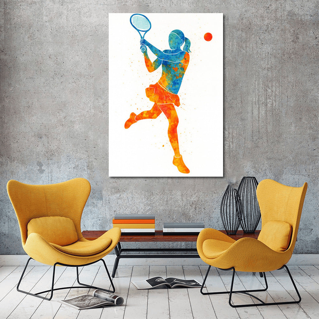 Tennis's Blast: Dynamics of Sport on Canvas