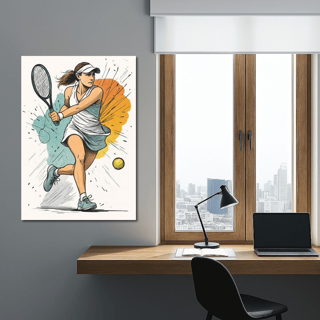 Tennis Dynamics: The Energy of Sport in Your Interior