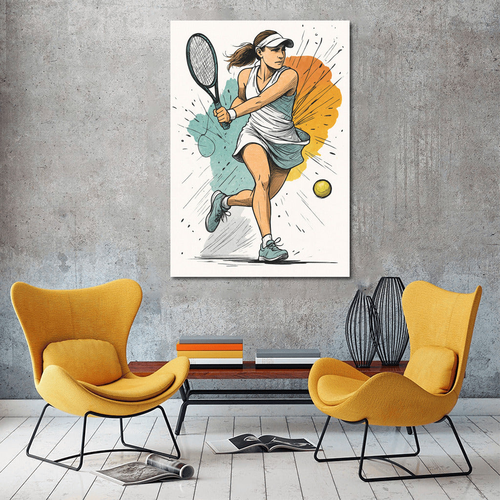 Tennis Dynamics: The Energy of Sport in Your Interior