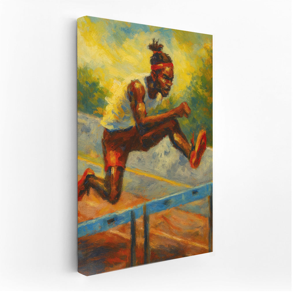 Hurdler: Energy and Achievement in Track Field Sports
