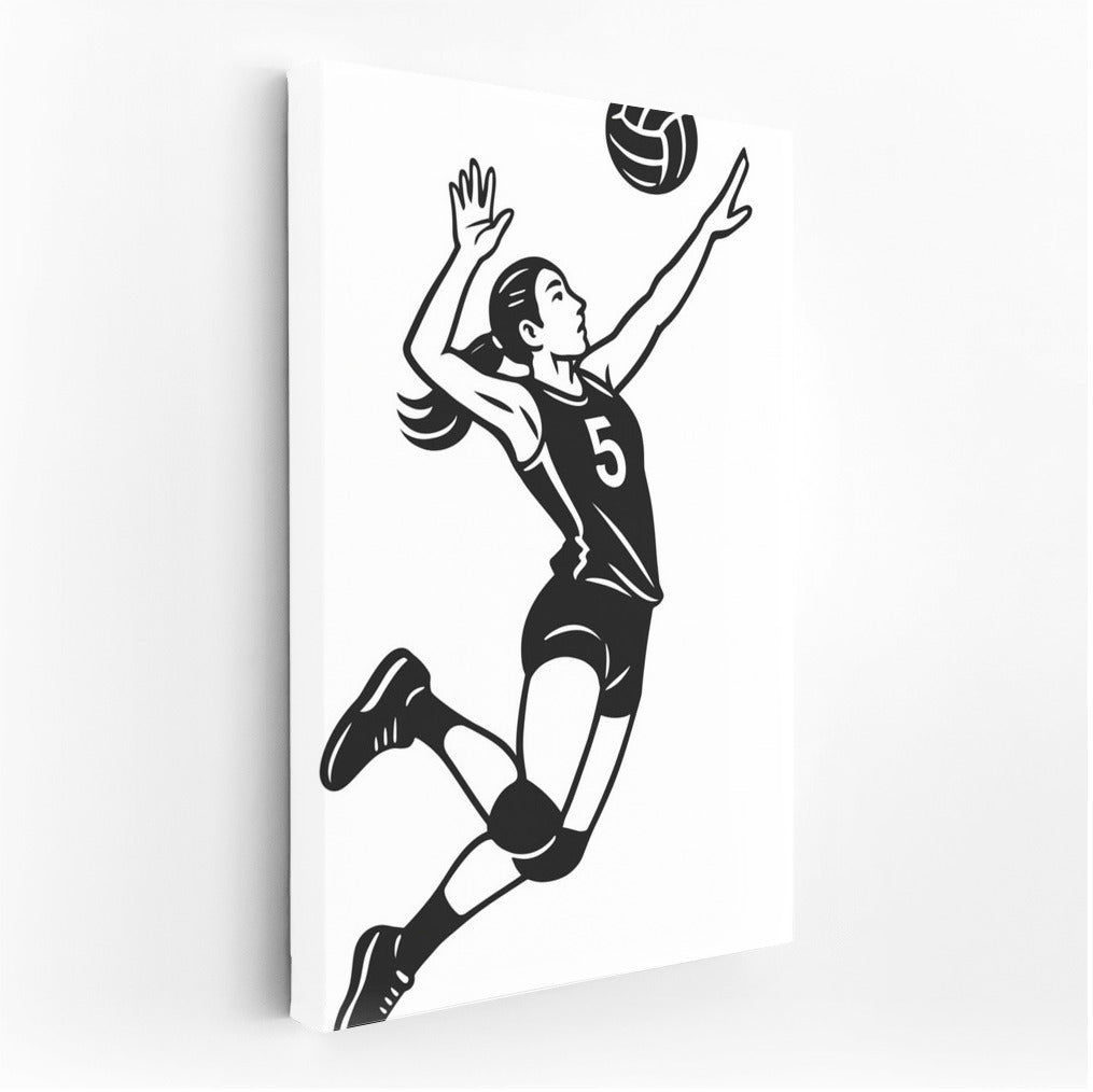 Volleyball Jump: The Energy of Sport and Victory