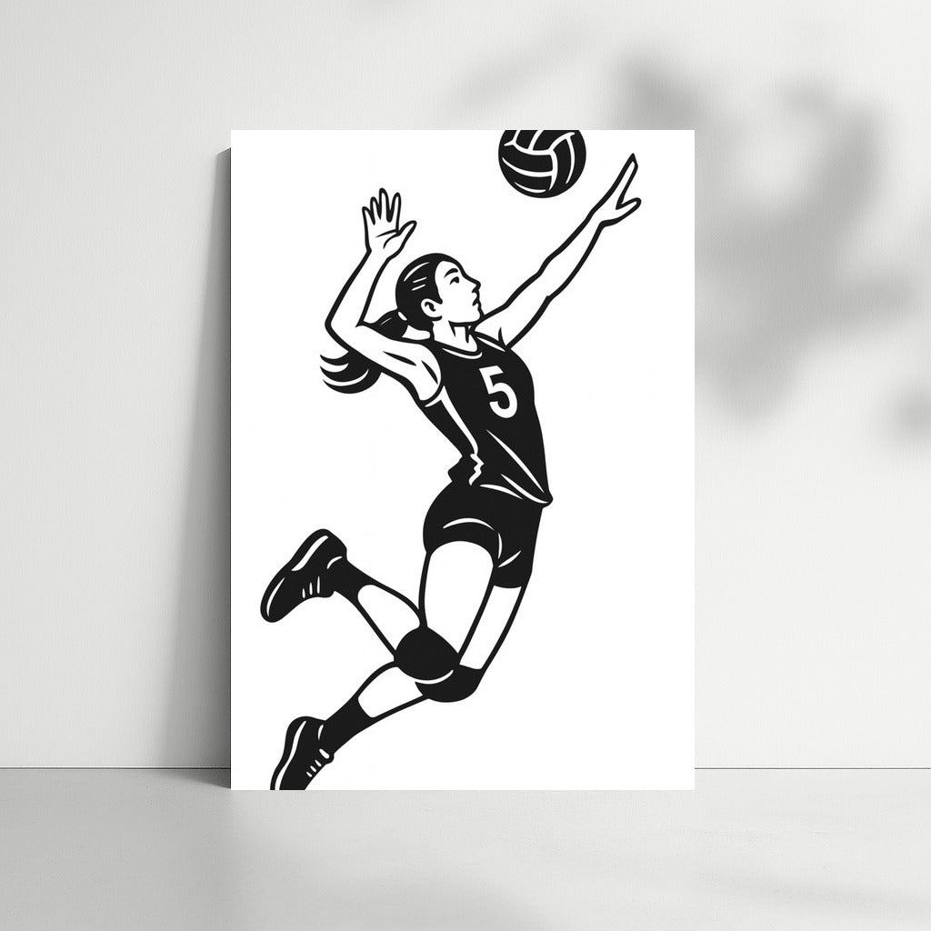Volleyball Jump: The Energy of Sport and Victory