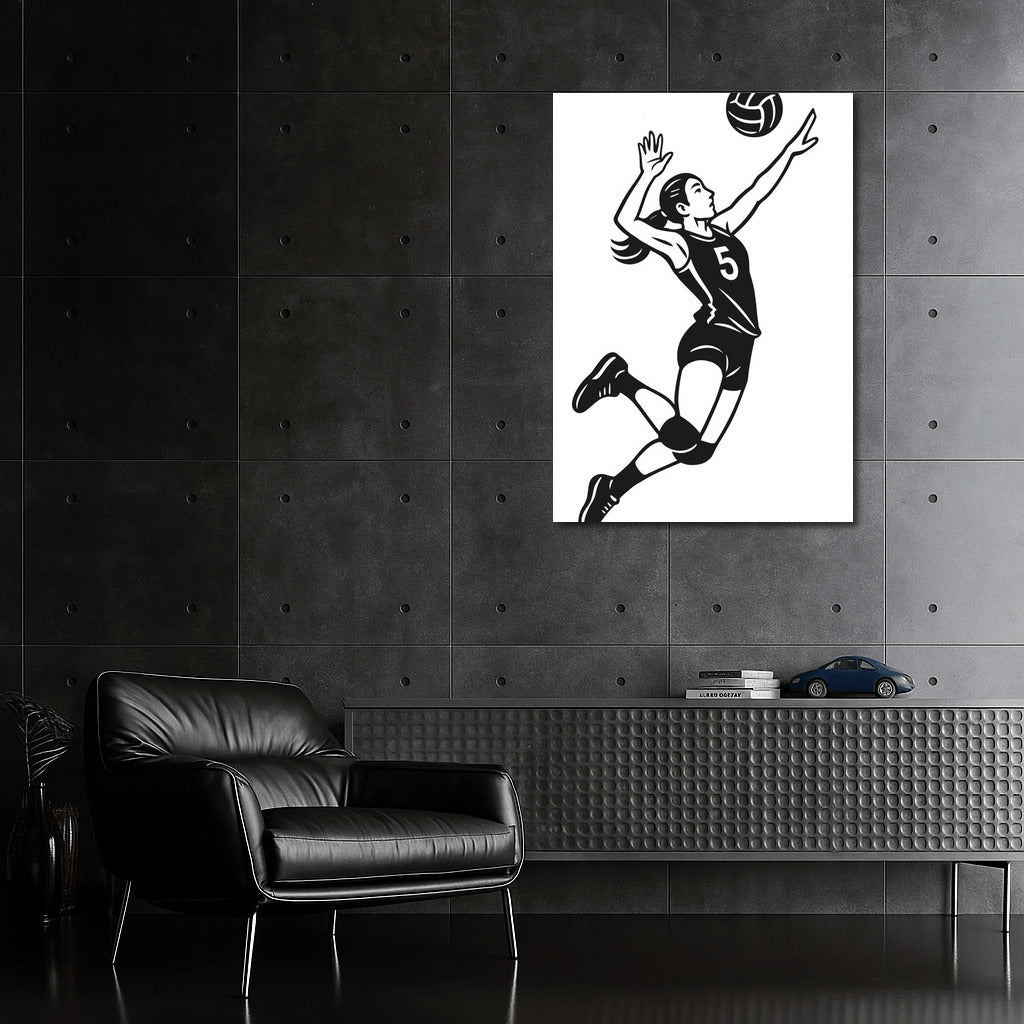 Volleyball Jump: The Energy of Sport and Victory