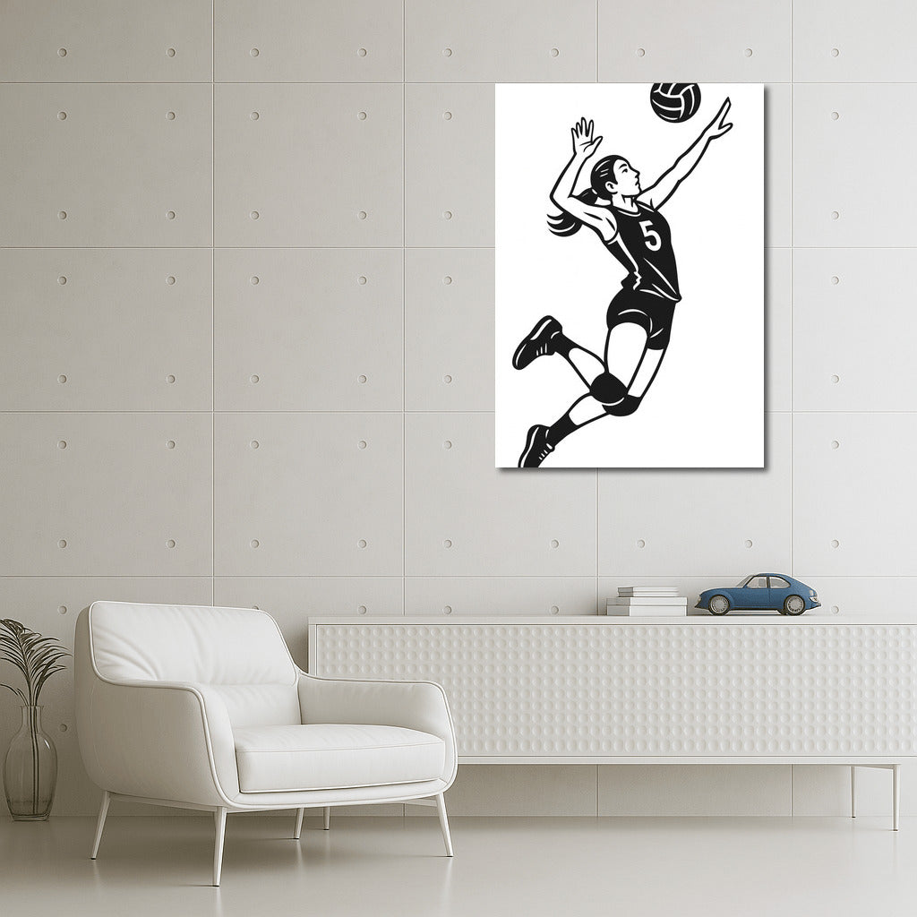 Volleyball Jump: The Energy of Sport and Victory